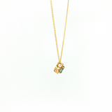 14K Yellow Gold Montana Sapphire Pendant Necklace | 18"