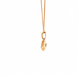 14K Rose Gold Inlaid Eye Multi-Stone & VS Diamond Pendant