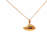 14K Rose Gold Inlaid Eye Multi-Stone & VS Diamond Pendant