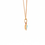 14K Rose Gold Inlaid Eye Multi-Stone & VS Diamond Pendant
