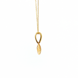 14K Yellow Gold Eye Pendant with Onyx, Mother of Pearl & 0.15ctw