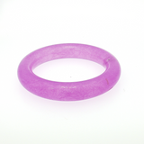 Lady's 14mm Genuine Lavender Jade Large Bangle Bracelet
