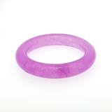 Lady's 14mm Genuine Lavender Jade Large Bangle Bracelet