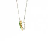 Lady's 14k Two-Tone Gold Custom Infinity Heart Pendant