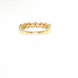 14kt Yellow Gold 0.25ct AA Ruby & 0.16ct VS Diamond Ring