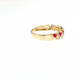 14kt Yellow Gold 0.25ct AA Ruby & 0.16ct VS Diamond Ring