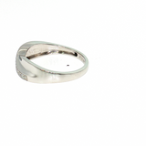 14K White Gold Channel-Set Round Diamond Fashion Ring