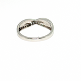 14K White Gold Channel-Set Round Diamond Fashion Ring