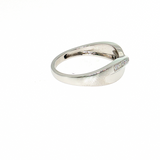 14K White Gold Channel-Set Round Diamond Fashion Ring