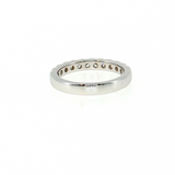 14K White Gold Prong-Set Round Diamond Wedding Band