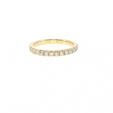 14K Yellow Gold Round Diamond Eternity Band