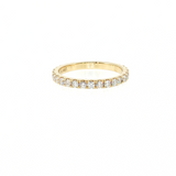 14K Yellow Gold Round Diamond Eternity Band