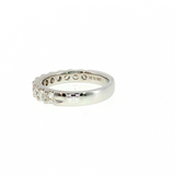 14K White Gold Prong-Set Diamond Wedding Band