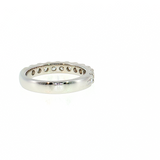 14K White Gold Prong-Set Diamond Wedding Band
