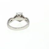 Platinum Infinity Diamond Semi-Mount Ring