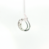 14K White Gold Ruby & Diamond Hoop Earrings (0.69 TCW)