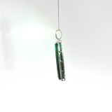 14K White Gold Blue-Green Tourmaline Geometric Pendant (16.44ct)