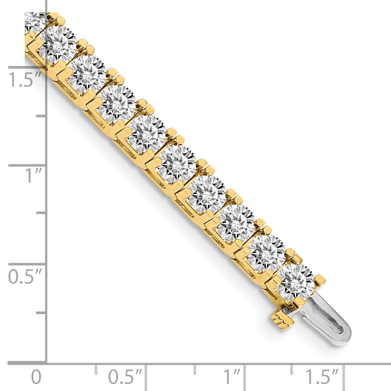 14k Complete 17 carat Round VS Diamond 4-prong 7 inch Tennis Bracelet X2048VS