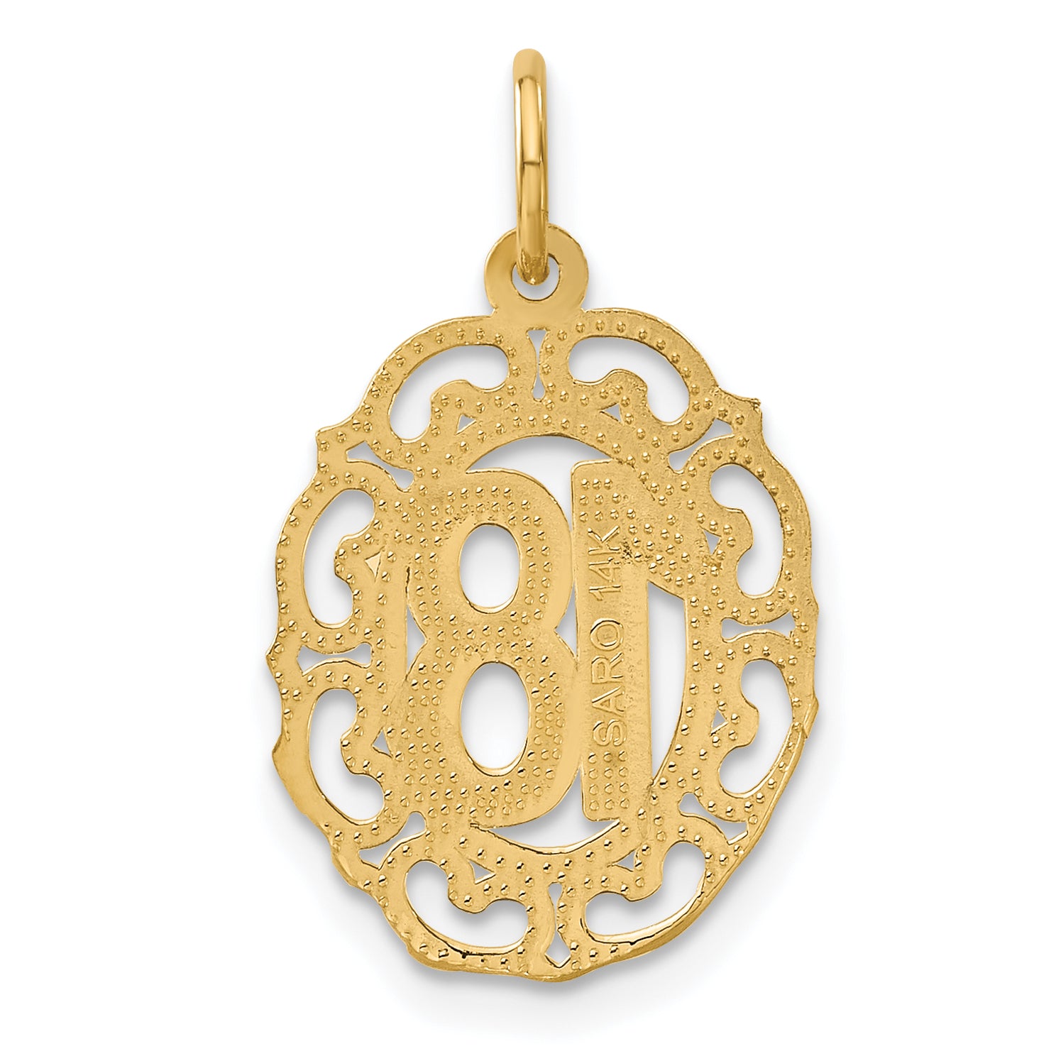14k 18 in Oval Pendant C1667