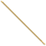 14k 3.75mm Wide Double Strand Rope 7 inch Bracelet 014S2