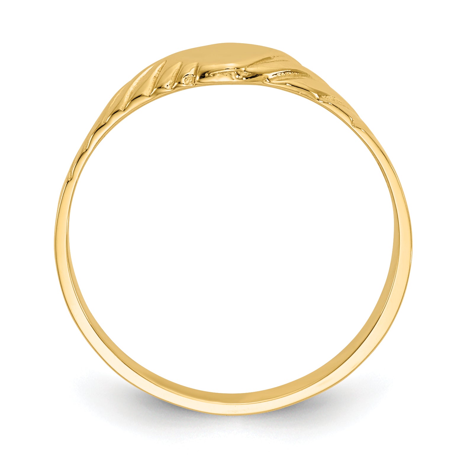 14k Child's Fancy Signet Ring D110