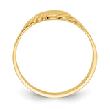 14k Child's Fancy Signet Ring D110