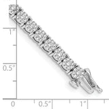 14k White Gold Complete 3 carat Diamond Cluster Setting 7 inch Tennis Bracelet BM4670