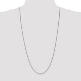 14K White Gold 10 inch 1.25mm Diamond-cut Spiga with Lobster Clasp Anklet PEN127