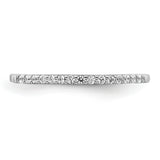 14k White Gold 2mm 1/8 carat Diamond Band RM5622