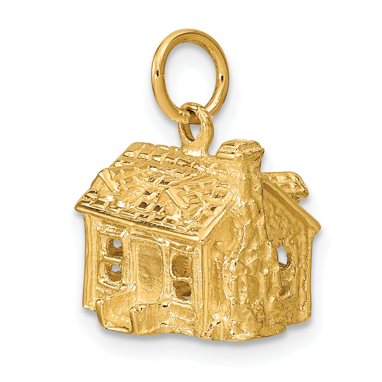 14k 3-D House Charm A0550
