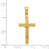 14k Crucifix Pendant D172