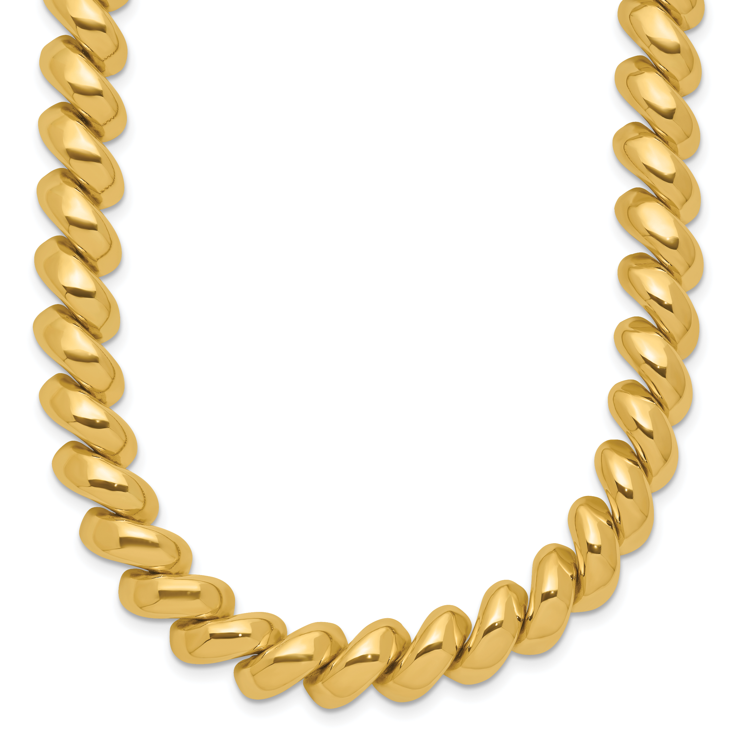14k Polished 10mm 17 inch San Marco Necklace SM16