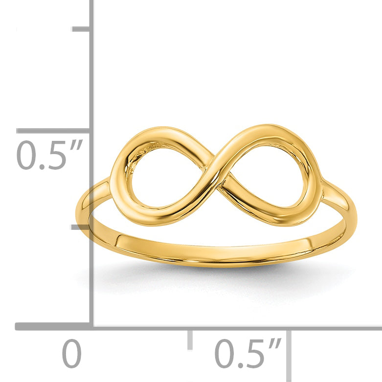 14k Polished Infinity Ring K5750