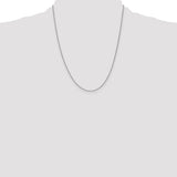 14K White Gold 10 inch .85mm Spiga with Lobster Clasp Anklet PEN95