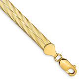 14K 16 inch 6.5mm Silky Herringbone with Lobster Clasp Chain SLK065