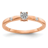 14k Rose Gold 1/15 carat Diamond Cluster Ring RM5641