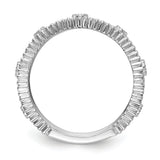 14k White Gold 1/4 carat Diamond Vintage Band RM5707