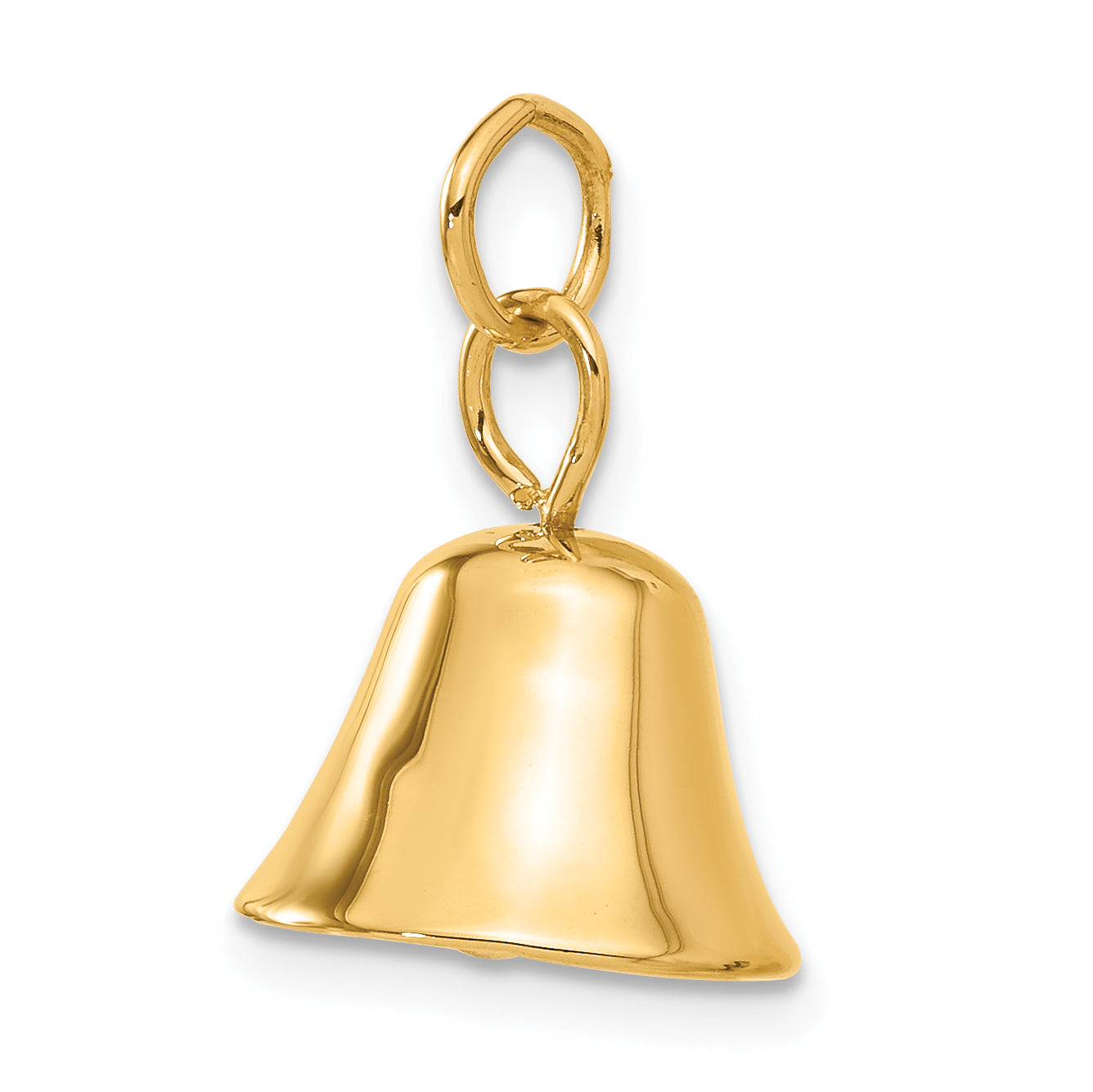 14k Moveable 3-D Wedding Bell Charm A0567