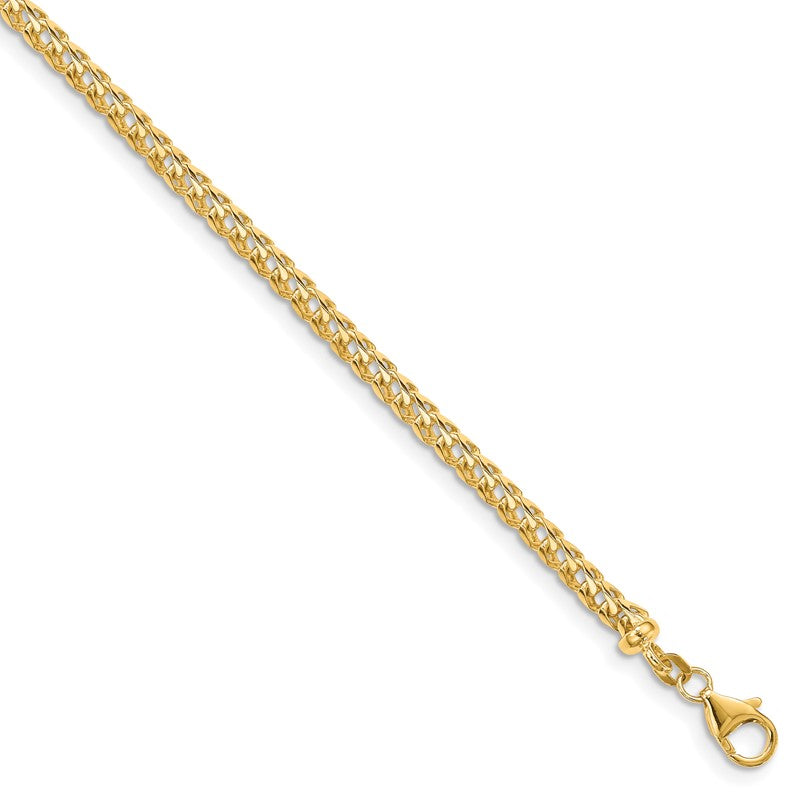 14K 18 inch 3.7mm Franco with Fancy Lobster Clasp Chain FRA120