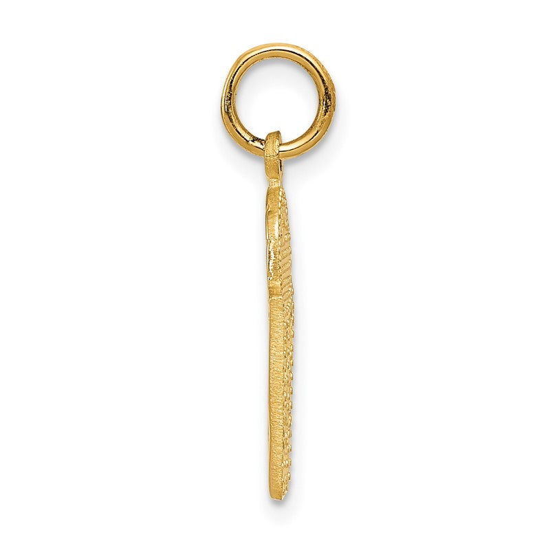 14k Basketball in Net Charm C580