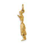 14k 3-D Hula Dancer Charm A0240