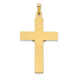 14k Two-tone Polished INRI Crucifix Pendant XR1651