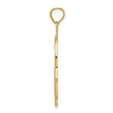 14k Diamond-cut Filigree Chamseh Pendant C3743