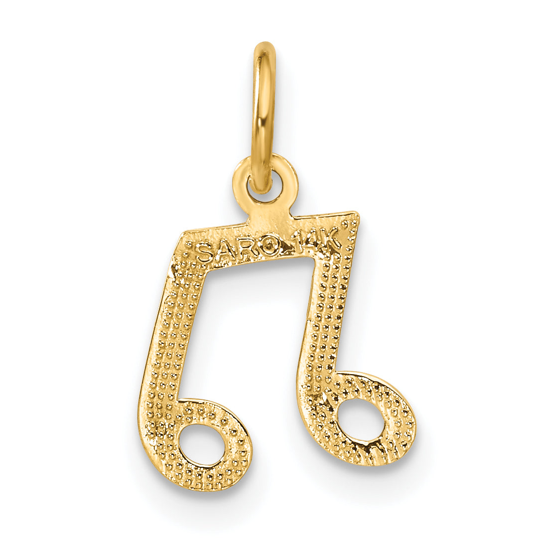 14K Musical Notes Charm C1094