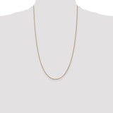 14K 26 inch 1.4mm Box with Lobster Clasp Chain BOX125