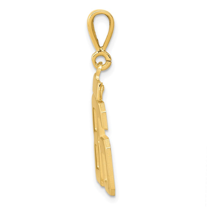 14k Medium Polished Number 86 Charm MP86