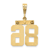 14k Medium Polished Number 86 Charm MP86