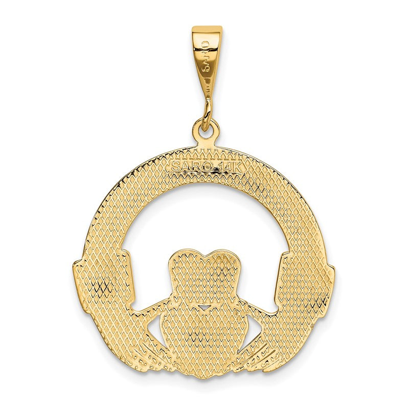 14k Claddagh Pendant D664