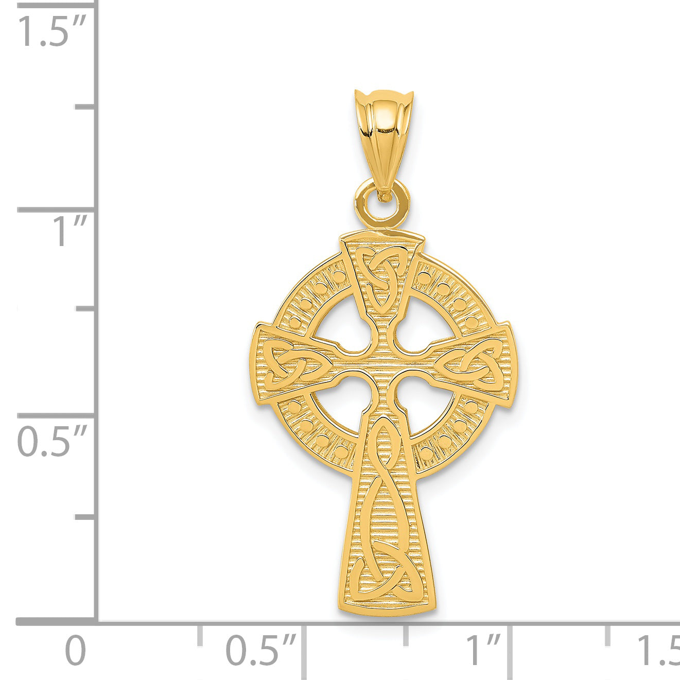 14k Celtic Cross Pendant C1942