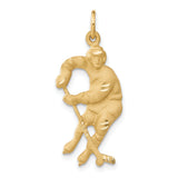 14k Hockey Player Charm C1228